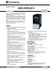 Thumbnail of document Data Sheet - PXF Series VMD Temperature Controllers